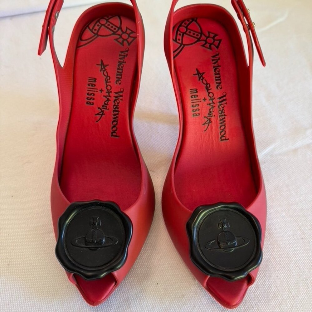 Vivienne Westwood Anglomania / Melissa red pump US 8